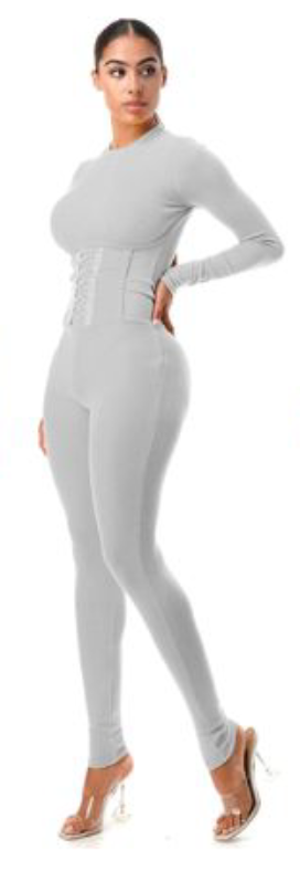 Highlight Corset Knit Jumpsuit Walk With Me Boutique