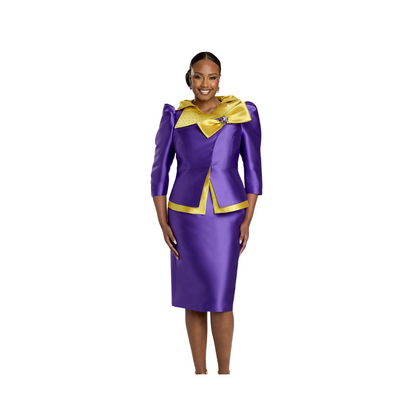 Donna Vinci Silk Rhinestone Trim Skirt Suit The Immediate Resource