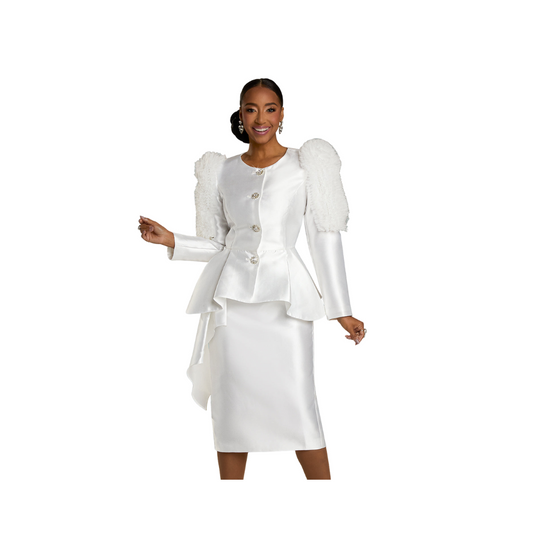 first lady church dresses Go Mai Women Suits Special Occasion Dress Wedding Party Formal Church Clothes for Mother Gifts White at Amazon Women's Clothing store its perfect for church services or special occasions First Lady Church White Church