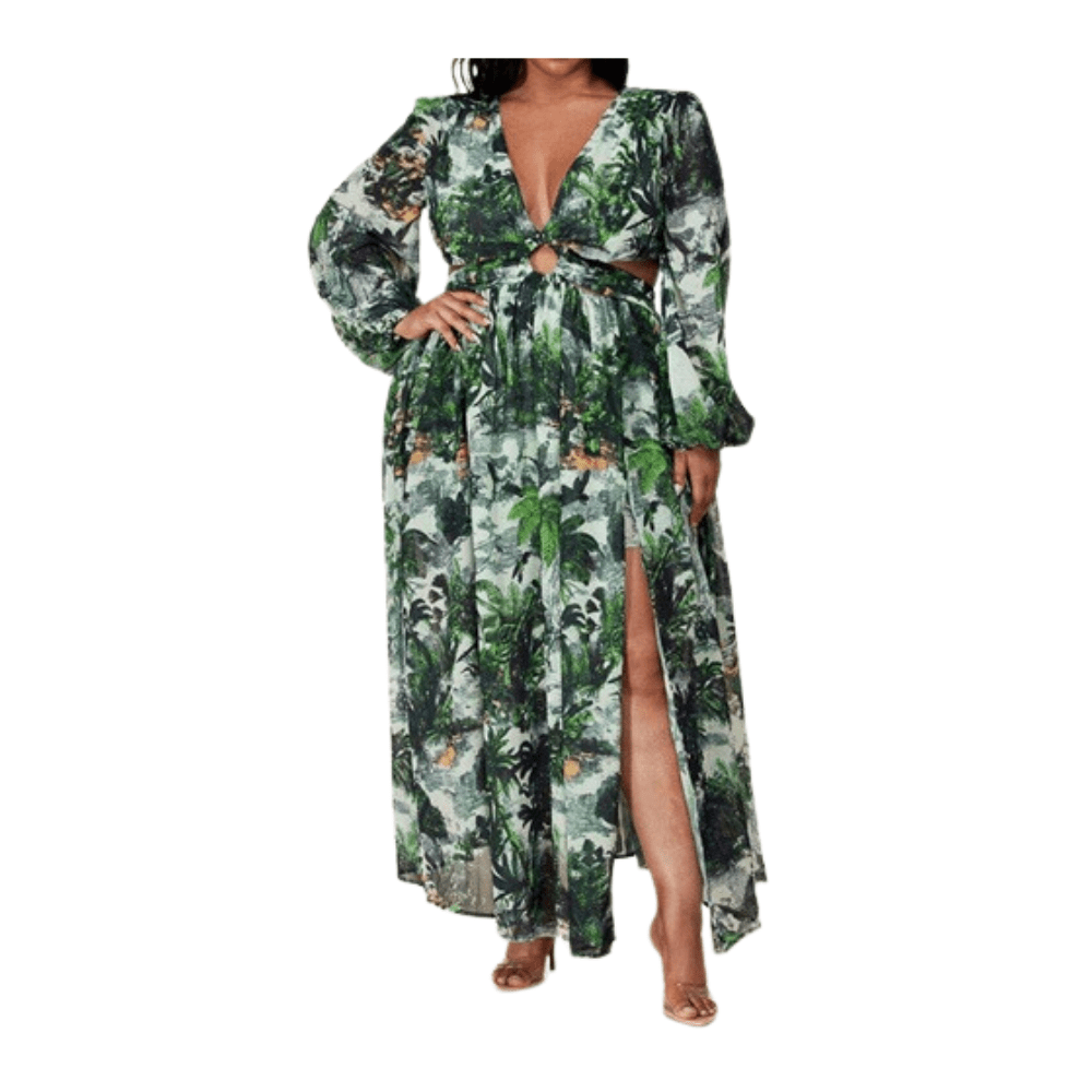 L'atiste by Amy Open-back Print Maxi Dress Walk With Me Boutique