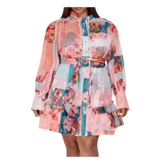 L'atiste SHORT PRINT DRESS Walk With Me Boutique