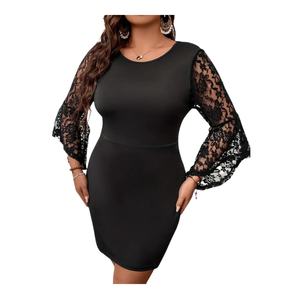 Lace Sleeve Dress Walk With Me Boutique
