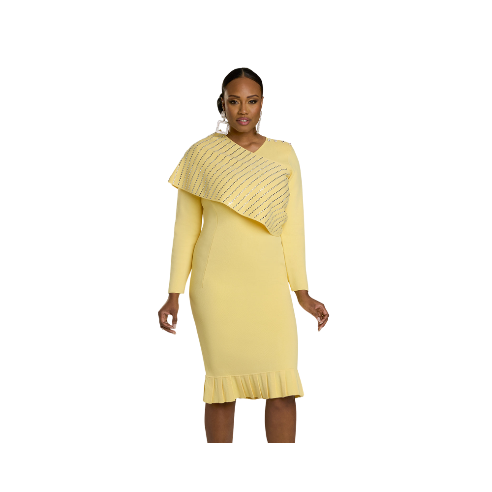 Donna Vinci Rhinestone Collar Knit Dress The Immediate Resource