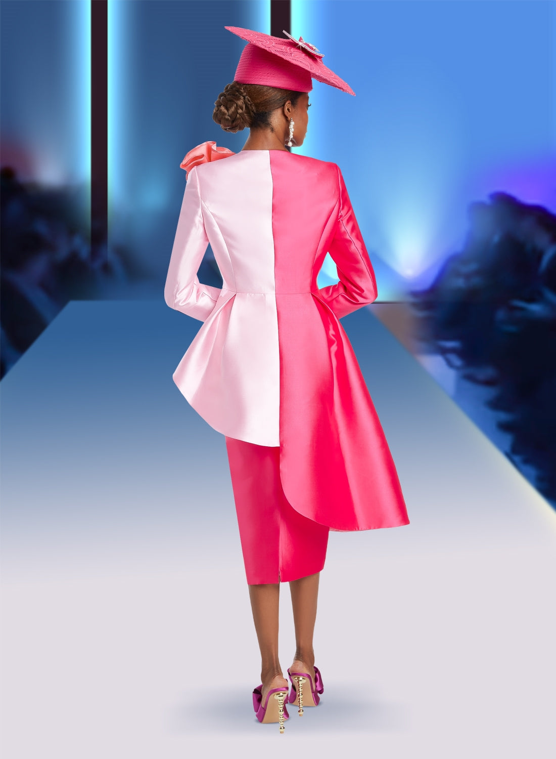 Donna Vinci Colorblock Stripe 2pc Skirt Suit The Immediate Resource