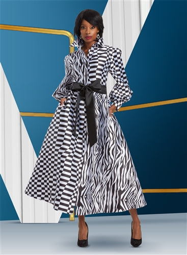 Donna Vinci Multi Print Belted Maxi Dress The Immediate Resource