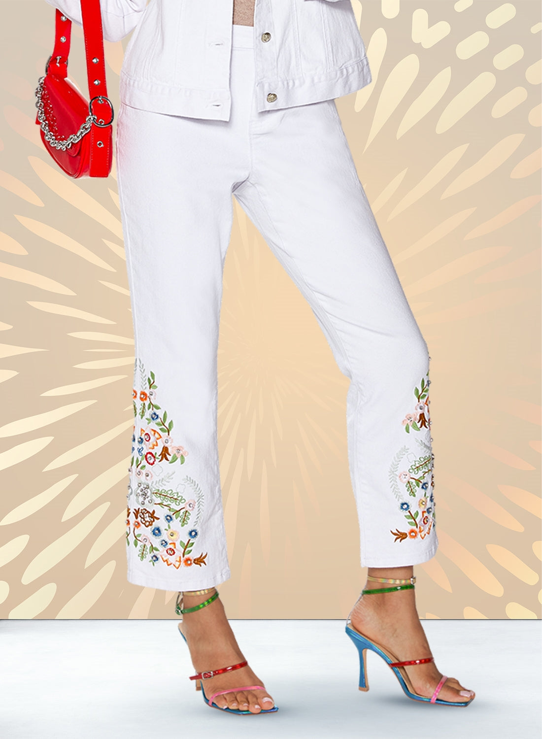 DV Jeans Stone & Embroidery Denim Pant The Immediate Resource