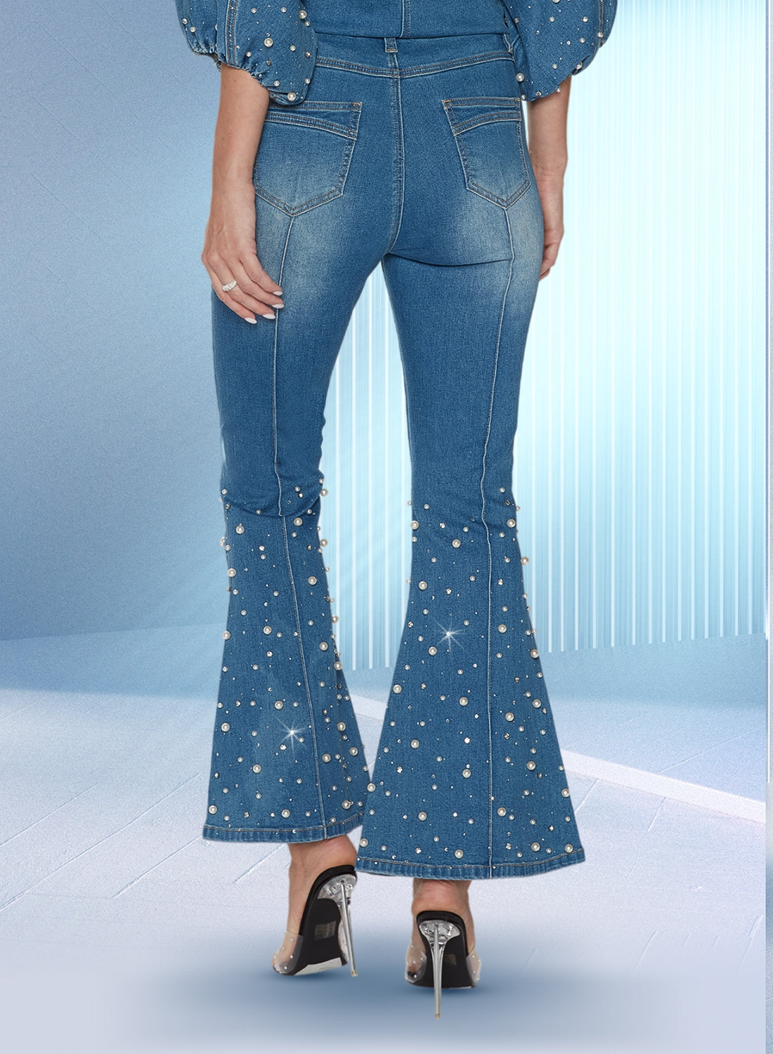 DV Jeans Denim Pearl & Stone Embellished Pant The Immediate Resource