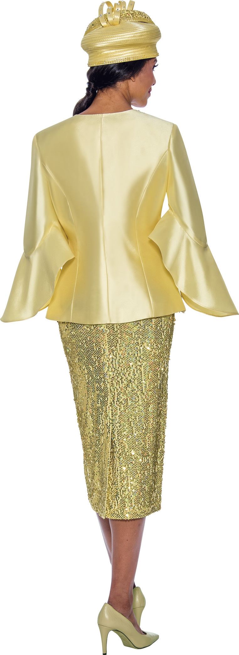 GMI 3PC Twill Sequin Skirt Suit The Immediate Resource
