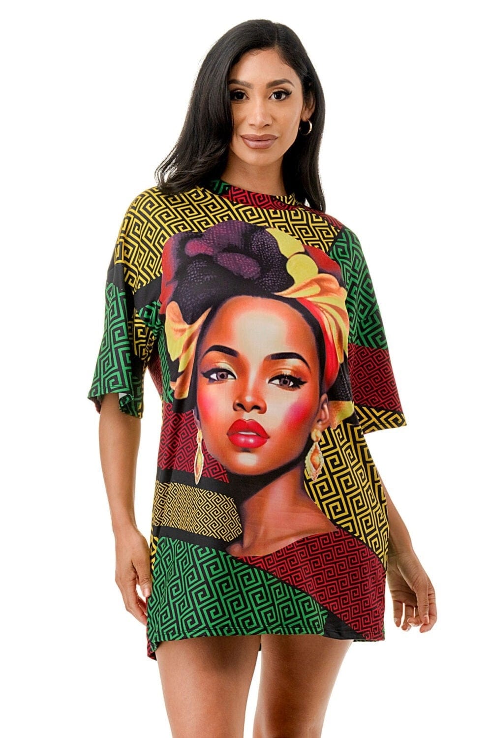 Highlight Print Top Walk With Me Boutique