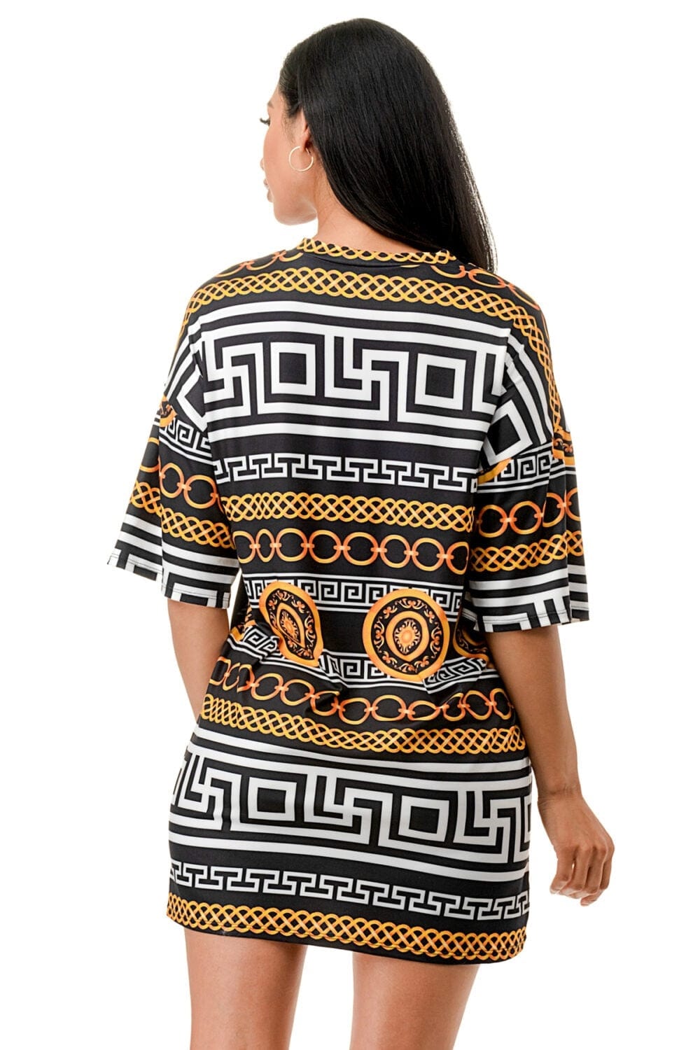 Highlight Print Top Walk With Me Boutique