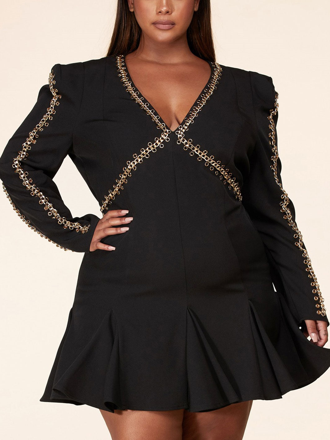 Black Embellished Sleeveless Jumpsuit – Trendy Divva