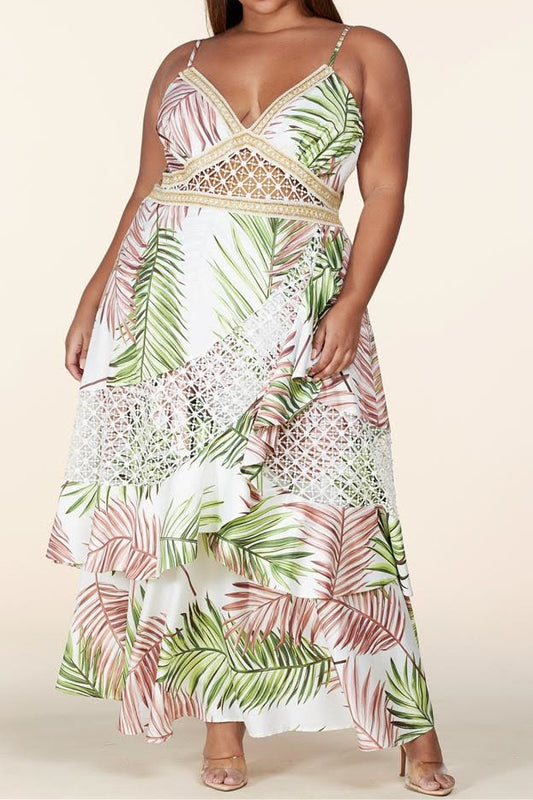 L'atiste Plus Size Maxi Dress