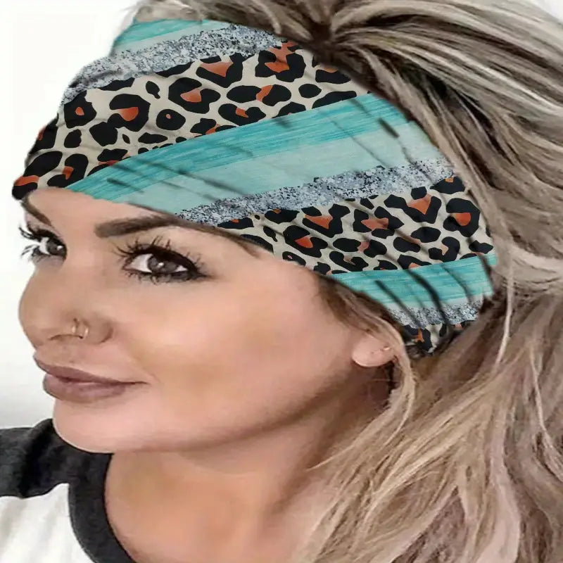 Boho Leopard Print Headband Walk With Me Boutique