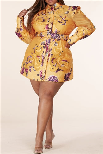 L'atiste SHORT PRINT DRESS Walk With Me Boutique